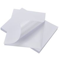 100 Sheets Sticker Labels Compatible Laser/Ink Jet Shipping Labels-Full Sheet (1-up)