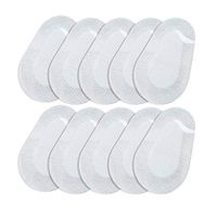 Eye Pads,Fencia 10 Pcs Sterile Oval-shaped Eye Pads, First Aid Eye Patch Eye Care Dressing Wound Care 3.5" x 2.8"