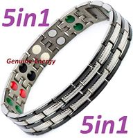 Titanium Magnetic Energy Armband Power Bracelet Health Bio 5in1 Bio 852