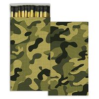 Camouflage Match Boxes with Wood Matches (Set of 3)
