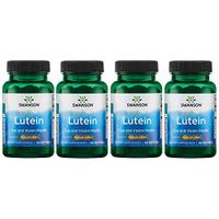 Swanson Lutein Eye Vision Retina Macula Health Supplement 40 mg 60 Softgels Sgels (4 Pack)