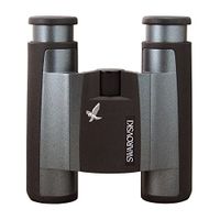 Swarovski Optik 8x25 CL Pocket Mountain Water Proof Roof Prism Binocular with 6.8 Degree Angle of View, Black Rubber Armoring
