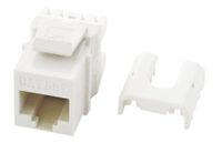 Legrand - On-Q WP3475WH Cat5e RJ45 Quick Connect Keystone Insert with 110 Punch-Down, White