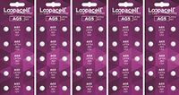 50 AG5 Button Cell Batteries, Alkaline Button Battery, 1.5V 10 Pcs Per Pack by LOOPACELL