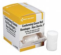 First Aid Only Gauze Roll, Box, Non-Sterile, Cotton, Includes (10) Gauze Rolls Cotton H245GR - 1 Each