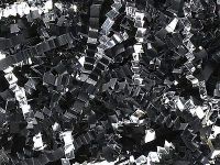 Buy All Store U Choose Size! Black & Metallic Silver Gift Basket Shred Crinkle Paper Filler (8 Oz Bag)