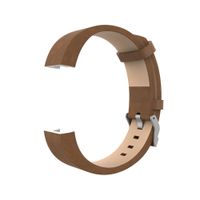 Fitbit Charge 2 Band, Newest Genuine Leather With Watch Buckle Design Replacement Watch Bands Wristband Bracelet Strap for Fitbit Charge 2 (No Tracker) (Brown, 6 - 8.3 Inches wrist)