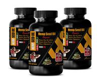 Immunity Booster Supplement - Hemp Seed Oil 1000 MG Organic - Dietary Supplement - Hemp Oil for Pain Relief - 3 Bottles (360 Liquid Capsules)