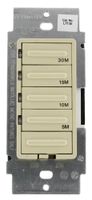 Leviton LTT30-1LI Decora 600W Incandescent/5A Resistive 5-10-15-30 Minute Preset Countdown Timer, Single Pole, Ivory
