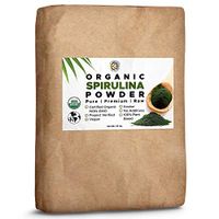 Earth Circle Organics Bulk Spirulina Powder, Certified Organic, Kosher | Raw and Non-Irradiated | Pure Vegan Protein | Premium Superfood, High in Amino Acids and Antioxidants - (55 lbs)