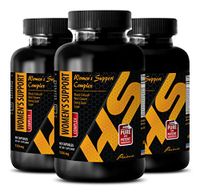 Wellness Formula for Women - Women's Support Complex 1250 mg - Female Sex Drive Booster - 3 Bottles (180 Capsules)