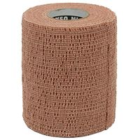 PowerFlex Self Adherent Tape, Latex, Athletic Tape, Tan, 3", 16 Rolls per Case