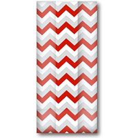 Jillson & Roberts Large Cello Bags with Twist Ties, Chevron, 100 Pieces