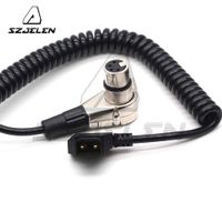 SZJELEN D-Tap Male to Female 4P-XLR for Power Supply Battery Adapter Power Cable (Spring Line)