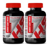 Maca Root Powder Organic - Horny Goat Weed All Natural Formula 1560 MG - Support Fertility (2 Bottles)