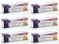 Nicole Home Collection Zip Seal Portion Control Bags – Snack Size – 6 Packs 240 Bags Total