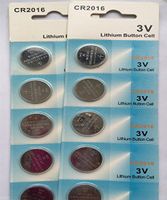 50pcs CR2016 Ultra Thin Lithium Button Coin Battery Cell 3V 75mAH Dia.20X1.6mm Battery