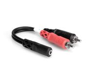 Hosa YMR-197 3.5 mm TRSF to Dual RCA Stereo Breakout Cable