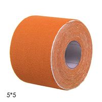 Yuniroom Sports Kinesiology Tape Waterproof Physio Muscle Strain Injury Support Strips KT Tape Sports 5/2.5cm5m (Color : Orange, Size : 2.5cm5m)