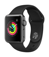 Apple Watch Series 3 (GPS, 38mm) - Space Gray Aluminium Case with Black Sport Band