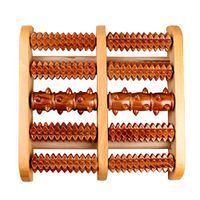XSWZAQ Dual Foot Massager Roller (Large). Relieve Plantar Fasciitis, Stress, Heel, Arch Pain - The Original - Shiatsu Acupressure Relaxation. Full Instructions/Reflexology Chart