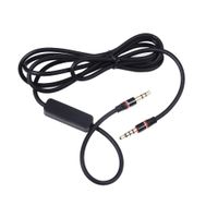 NTQ Replacement Black 3.5mm 1/8" Audio Stereo Jack Cable Lead AUX-in Cord with MIC for Sony ZX700 MDR-ZX750dc MDR-NC50 mdr-nc600d HDR-MV1 nc500d MDR-1R MDR-10R MDR-1A Headphone