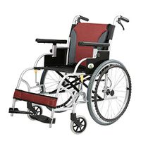 Jiu Si- Wheelchair - Aluminum Alloy Portable Elderly Trolley Folding Light Travel Light Small Scooter Size: 70x97x93cm Wheelchair