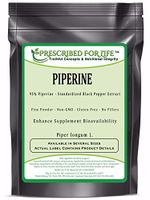 Piperine Powder | 95% Black Pepper Extract Powder | Boosts Nutrient Absorption | Gluten Free, Vegan, Non GMO | Natural Antioxidant (2 kg)