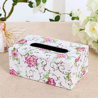 T-ZJHC European Paper Tray Hotel car Paper Box Creative Household Goods Storage Box, Flowers and Wealth