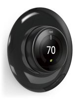 elago Wall Plate Cover Designed for Google Nest thermostat Wall Plate (Mirror Black) - Compatible with Nest Learning Thermostat 1st/2nd/3rd Generation, Matt Finish [US Patent Registered]