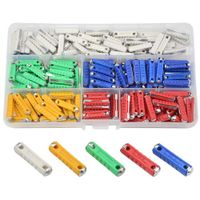 WMYCONGCONG 200 PCS Continental Fuses European Automotive Fuse 5A 8A 10A 16A 25A for Classic Cars Old Style, Not Ceramic