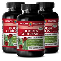 Weight Loss Supplements Appetite suppressant - HOODIA GORDONII Extract 2000 - Extra Strength Formula - Fat Burner Diet Pills for Women - 3 Bottles 180 Tablets