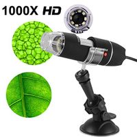 FidgetGear 8LED 1000X 10MP USB Digital Microscope Endoscope Magnifier Camera with Stand New