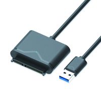 USB SATA Cable, SATA to USB 3.0 Adapter, Hard Drive Converter for 2.5 and 3.5 inch External SSD HDD (No Power Cord)