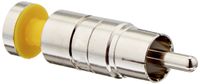 Platinum Tools 18280    RCA RGB Compression 25AWG, Nickel Plated, 25-Pack
