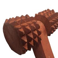 Valentine Day Special Present, Wooden Hand Massager for Body Stress Acupressure Roller for Stress Pain Relief One Side Ring, Gift for Christmas or Birthday to Your Loved Ones W-40013