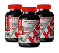 Liver Cleanse Vitamins - Liver DETOXIFIER Formula 825 MG - protease Supplement - 3 Bottles 180 Capsules