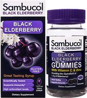Sambucol Black Elderberry Syrup Original Formula, 7.8 Ounce Bottle & Gummies 30 Count Bundle, 2 Count