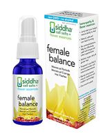 Siddha Remedies Female Balance for Periods, Menstrual Cramps, Hot Flashes | 100% Natural Plant Based Homeopathic Medicine Remedy with 12 Flower Essences for Lighter Cycle & Holistic Wellbeing