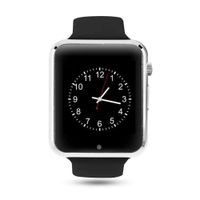 WJPILIS Smart Watch Touchscreen Bluetooth Smartwatch Wrist Watch Sports Fitness Tracker with SIM SD Card Slot Camera Pedometer Compatible iPhone iOS Samsung Android for Men Women Kids (Silver)