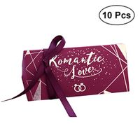 10pcs Wedding Vintage Candy Boxes Candy Chocolate Gift Treat Boxes Wedding Party Favor for Party Supplies