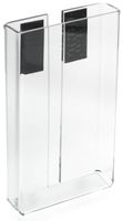 Displays2go Velcro Brochure Pocket Holder, Attach to Presentation Boards, Set of 50, Clear Acrylic (TEBR40)