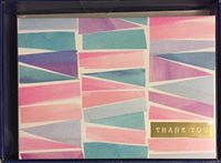 Pastels Boxed Thank You Notes and Envelopes- 16 Single Fold Note Cards and Envelopes