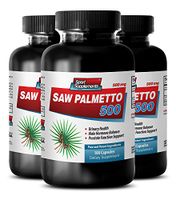 Prostate Support - Saw Palmetto 500 - Saw Palmetto Urinary Health - 3 Bottles 300 Capsules