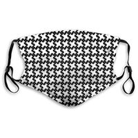 Abstract Pattern Protective Mask with Gasket Disposable Water Repellent Multilayer Filter Adult Sunscreen Large Mask M