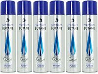 Colibri Premium Lighter Butane 6 Pack Refill Fuel 50g/3.04 oz Canister