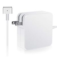 Homesuit Mac Book Pro Charger, AC 60W Magsafe 2 T-Tip Power Adapter Charger Replacement for MacBook Pro 13.3" Retail Package A1425 A1435 A1465 A1502 (Made After Late 2012)