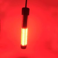 SAMDO LED Underwater Fishing Light, Fish Attracting Light,12V LED 1080 Lumens Drop Fish Lights Boat Night Fishing Light 10.8W(Red)