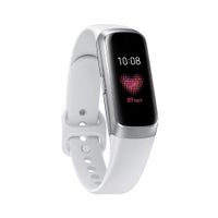 Samsung Galaxy Fit 2019, Smartwatch Fitness Band, Stress & Sleep Tracker, AMOLED Display, 5ATM Water Resistance, MIL-STD-810G, Bluetooth Active SM-R370 - International Version (Silver) (Silver)