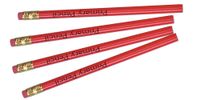 Charles Leonard Primary/Elementary School Pencil with Eraser, 13/32 Inch Fat Barrel, Black, 12/box (65505)